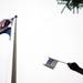 An American flag is waved by a sixth grader during the last day of school at Estabrook Elementary on Friday, June 7. Daniel Brenner I AnnArbor.com